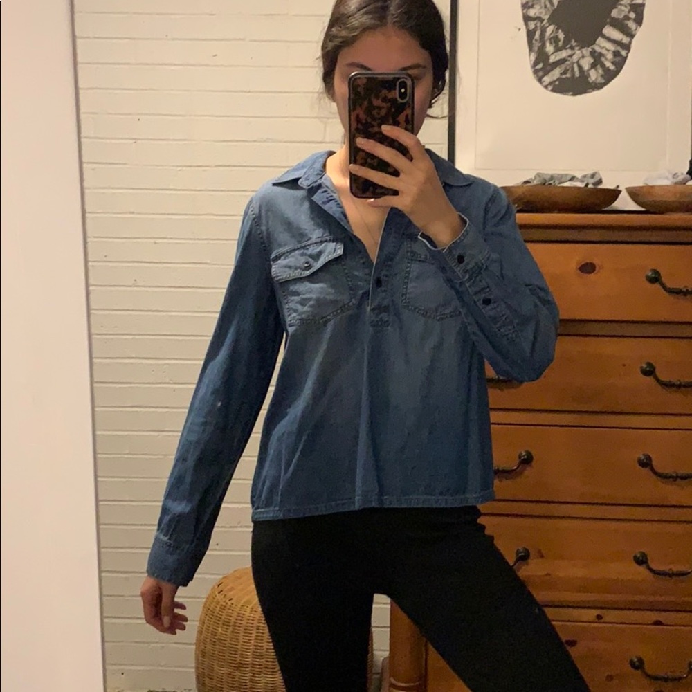 Madewell Denim Top